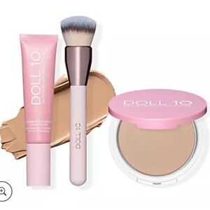 Dollcake Cream Foundation with Brush